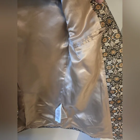 Sandro Ayan Metallic Jacquard Blazer - Picture 6 of 13